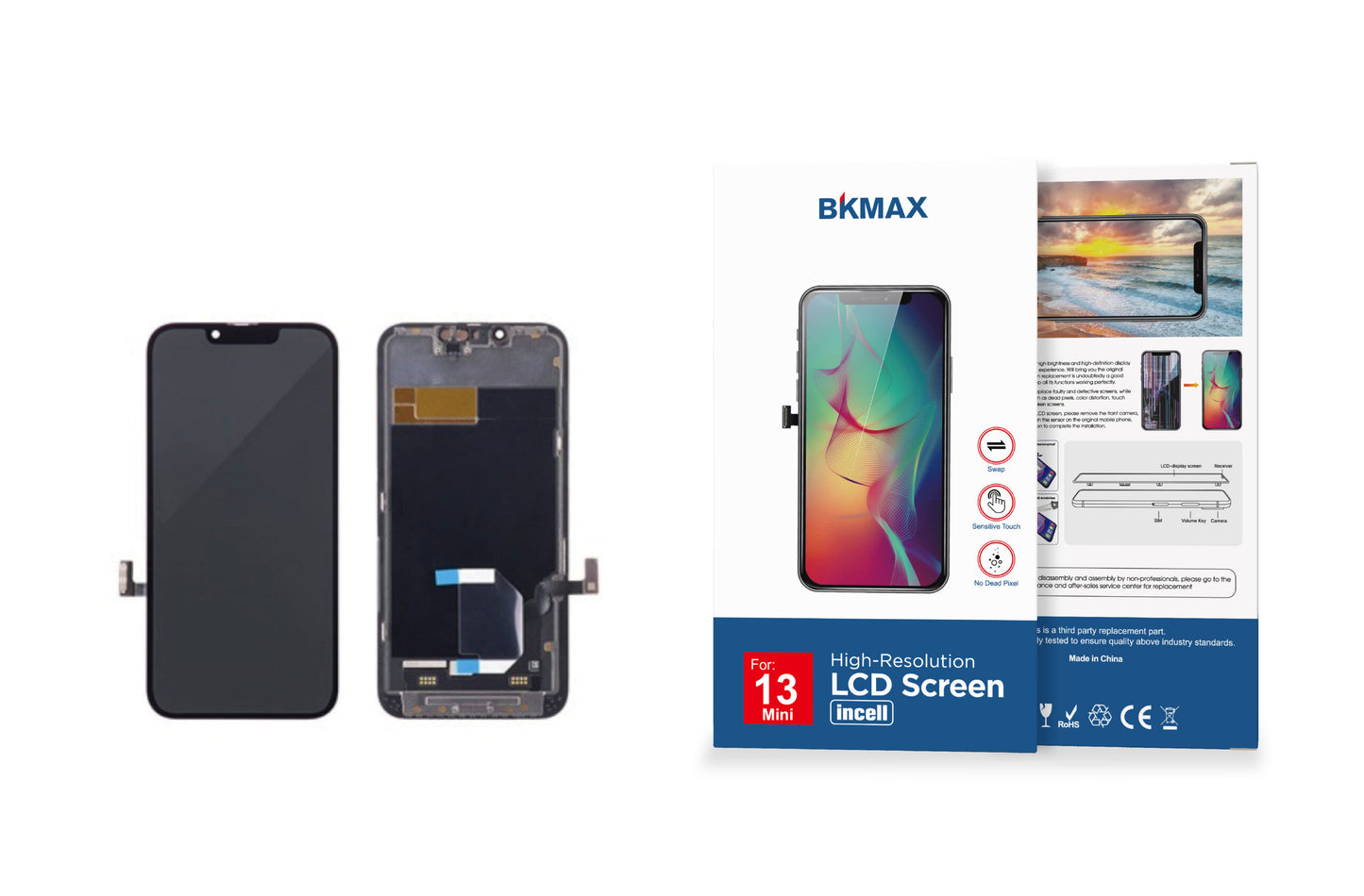 iPhone 13Mini BKMAX INCELL Ecran LCD+Tactile Complet