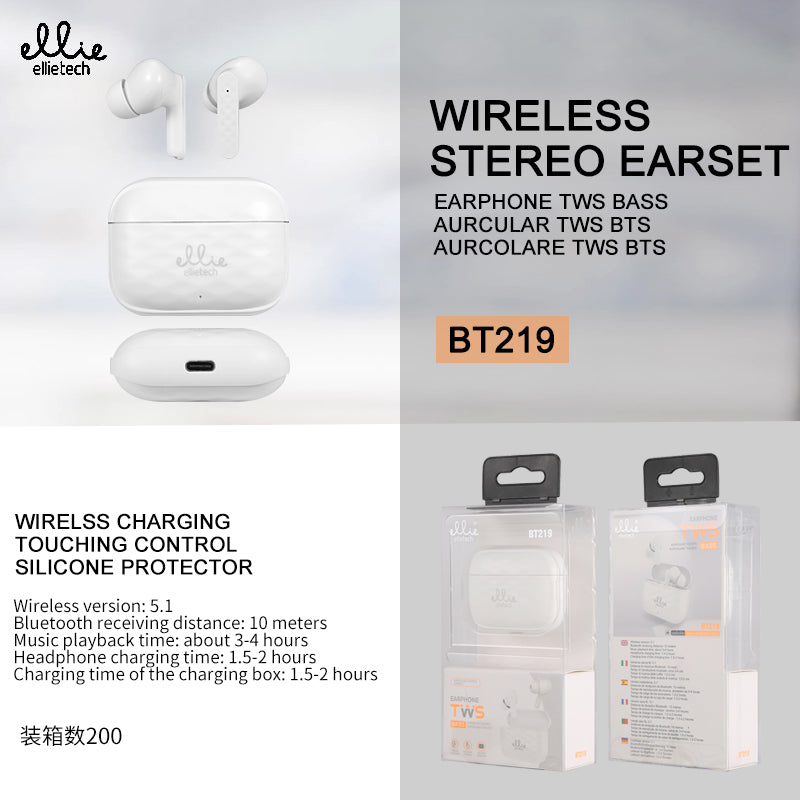 Écouteur Bluetooth Ellietech sans fil.