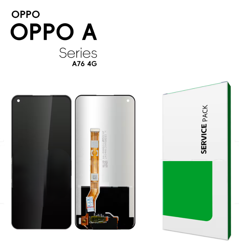 SERVICE PACK Original OPPO A76 4G / A36 4G noir complet LCD + écran tactile