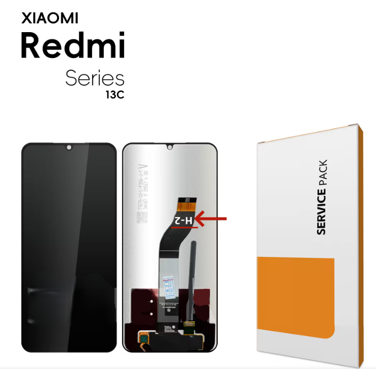 Xiaomi Redmi 13C 4G/5G / Poco C65 4G (2023) Écran Noir Complet Original sans châssis PACK SERVICE