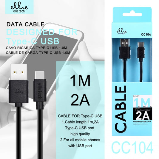Ellietech CC104 Câble Type-C 2A 1M