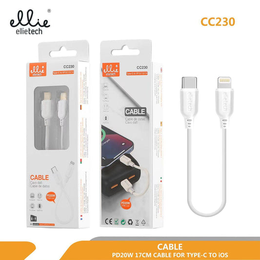 Câble de données Type C vers Lightning 17CM PD20W NOUVEAU